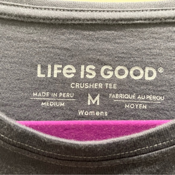 Life Is Good Crusher Tee, Medium, Floral circle - Picture 2 of 2